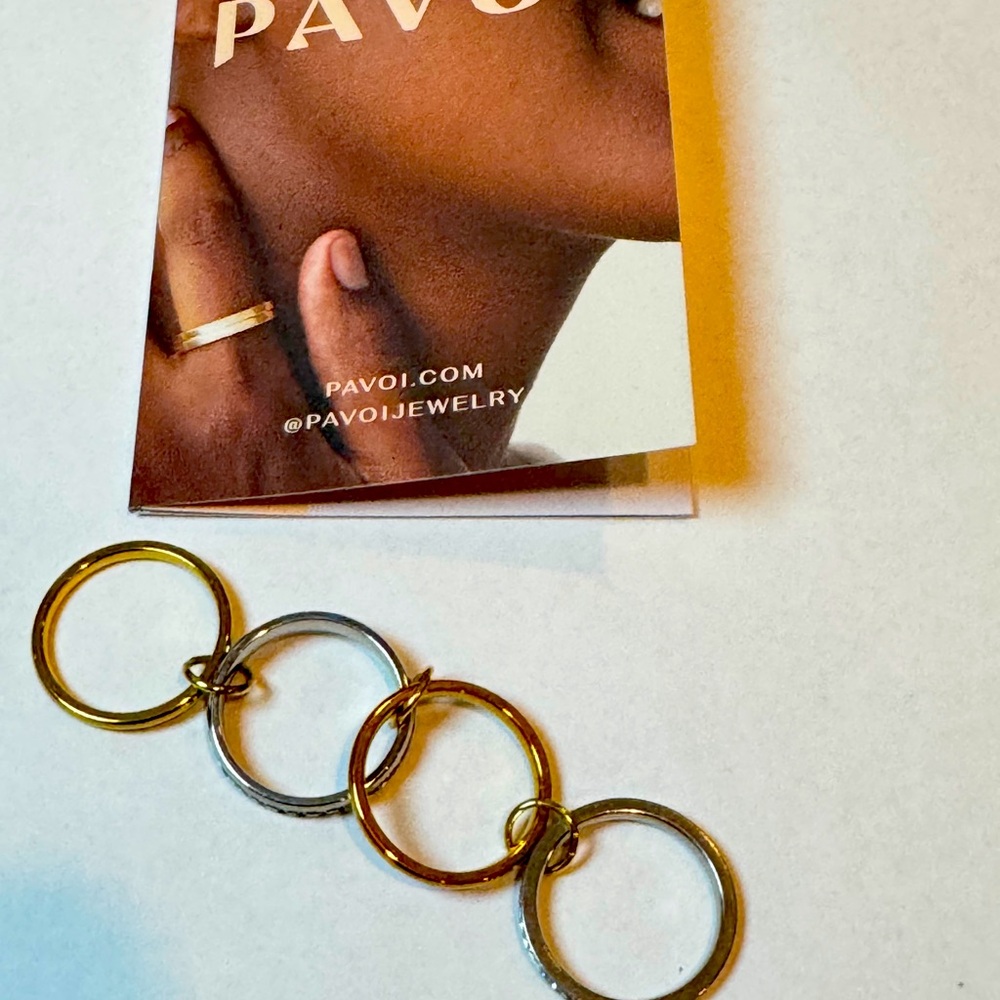 Gold And Silver Ring Stack - image 3